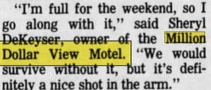 Million Dollar View Motel - June 1991 Article (newer photo)